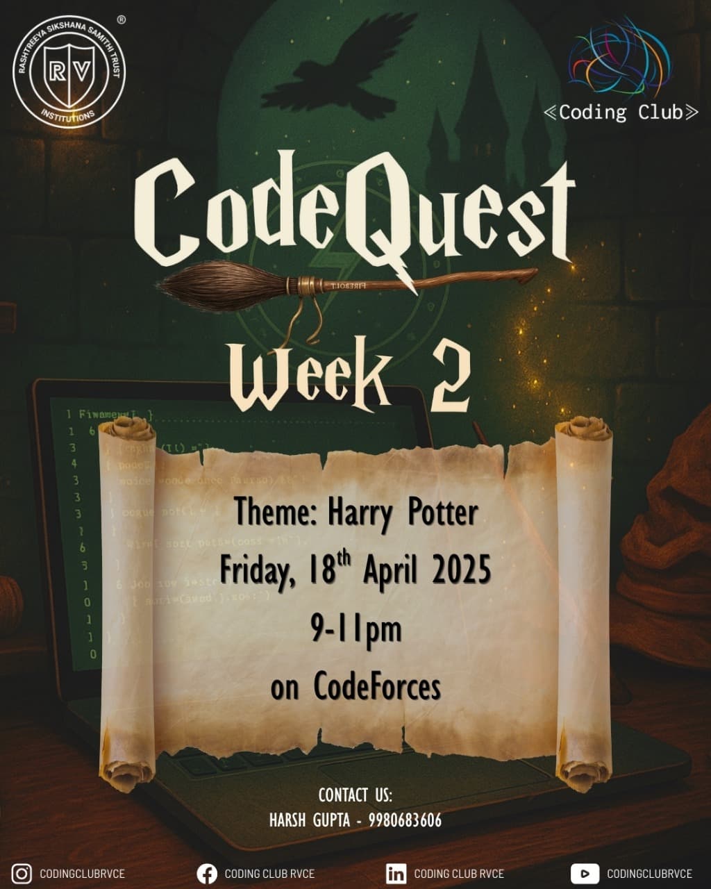 CodeCipher 2026: Annual Coding Contest poster